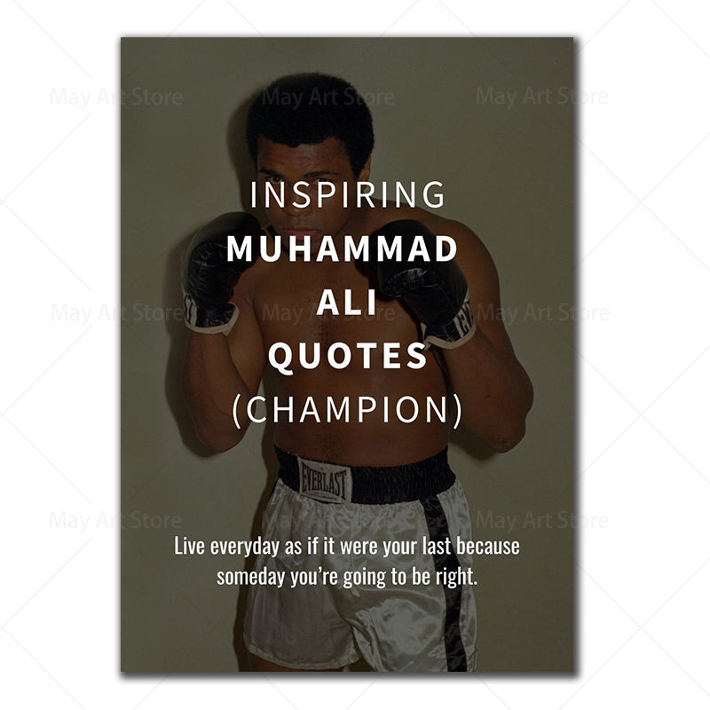 Quotes Canvas Painting Inspirational Sports Poster