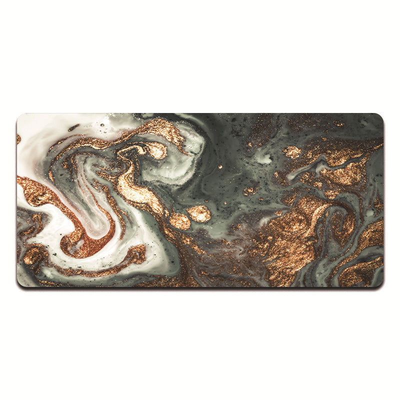 Abstract Marble Mouse Pad Thickened Overlock Large Simple