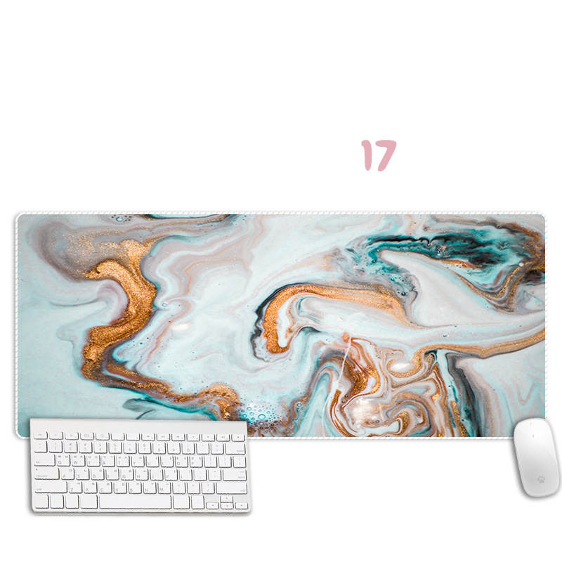Abstract Marble Mouse Pad Thickened Overlock Large Simple