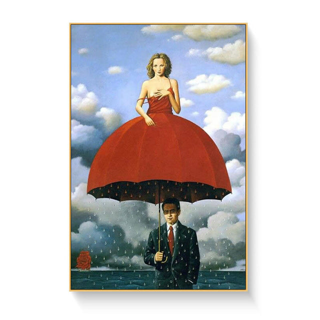 Surreal Classical Canvas Painting Reproduction Poster And Printing