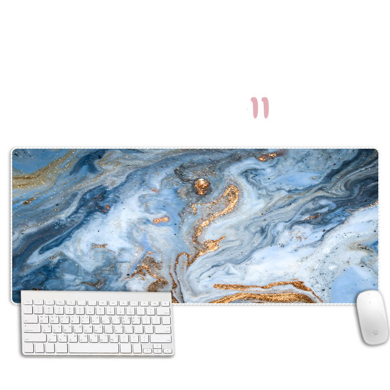Abstract Marble Mouse Pad Thickened Overlock Large Simple