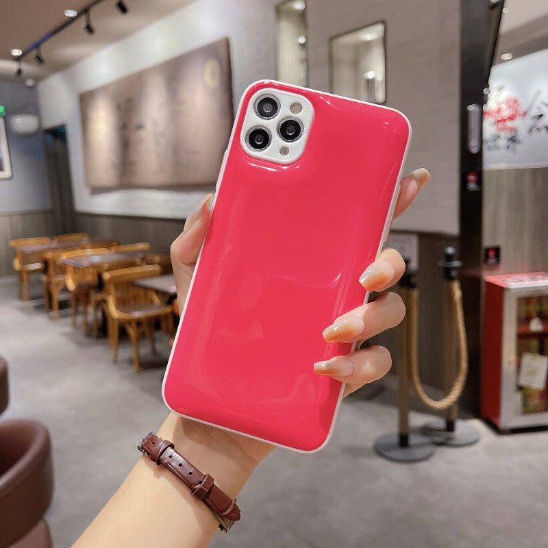 Jelly Color Pinch Fine Hole Phone Case