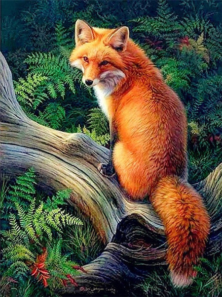 5D Diamond Painting Animal Embroidery Fox