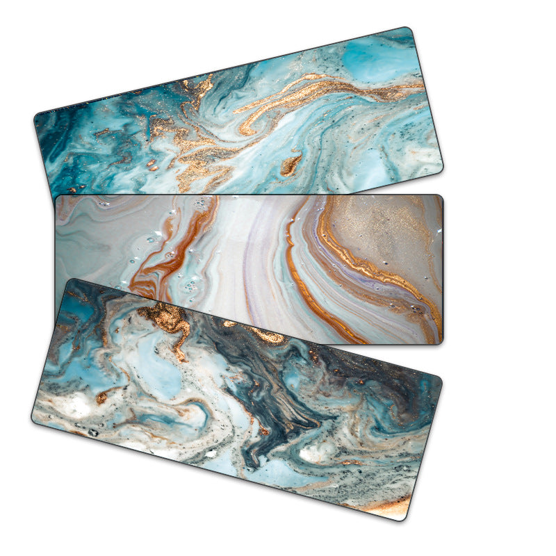 Abstract Marble Mouse Pad Thickened Overlock Large Simple