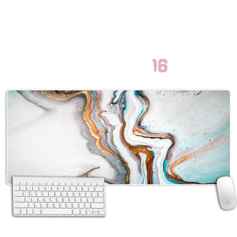 Abstract Marble Mouse Pad Thickened Overlock Large Simple