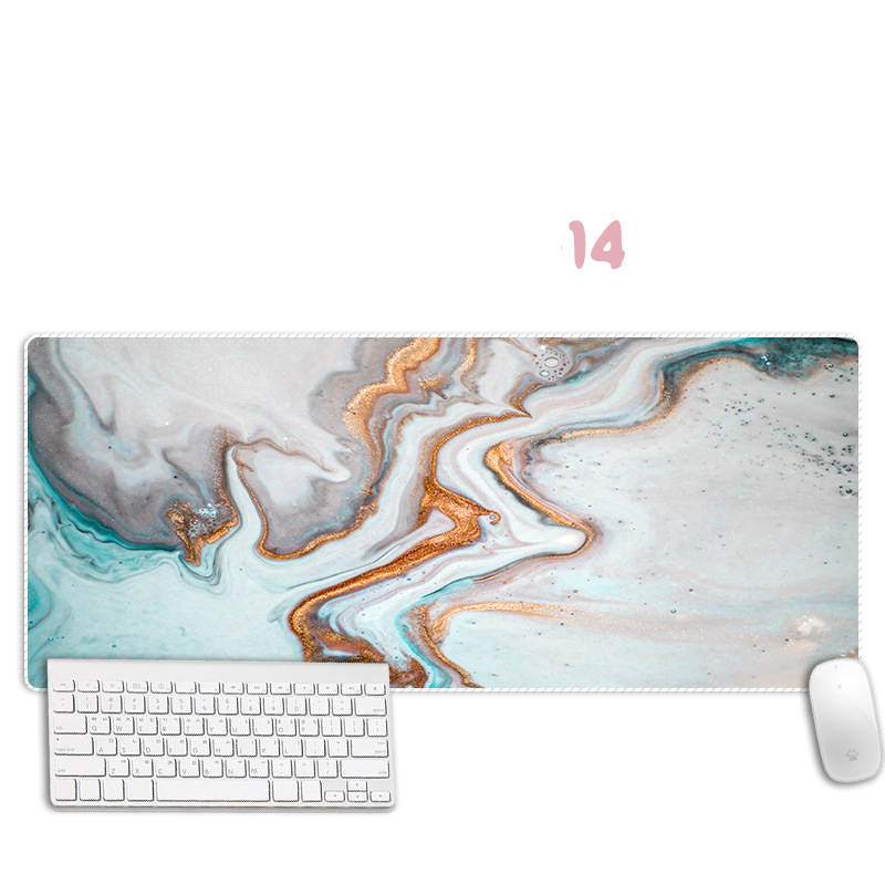Abstract Marble Mouse Pad Thickened Overlock Large Simple