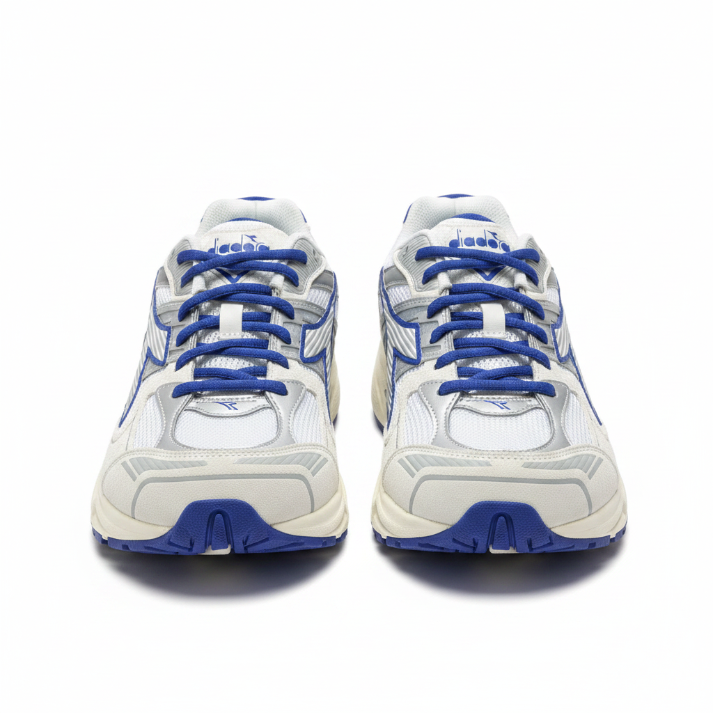 Diadora Retro Runner – Silver & Blue