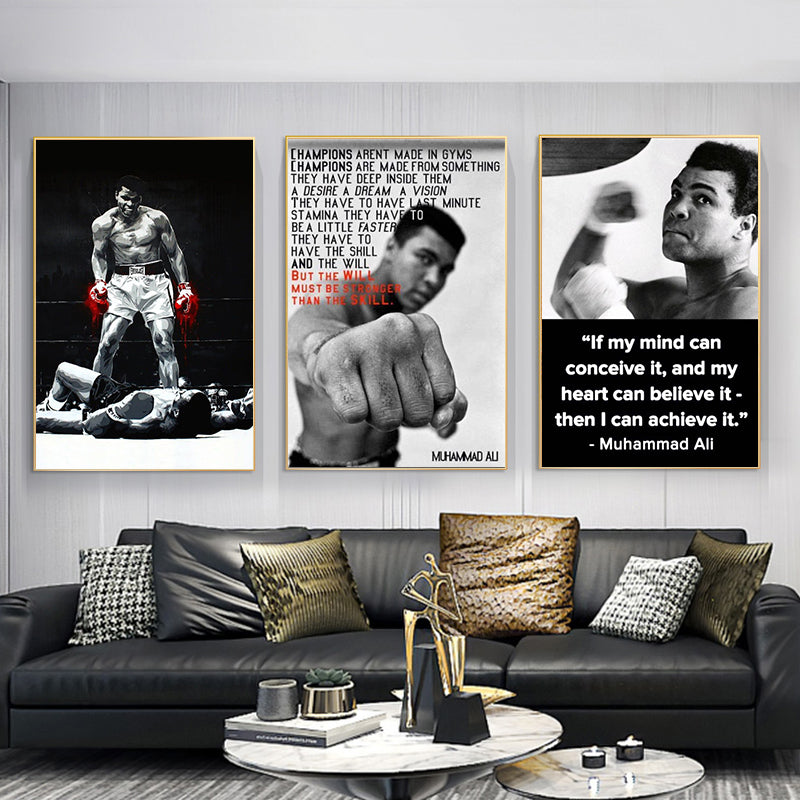 Quotes Canvas Painting Inspirational Sports Poster