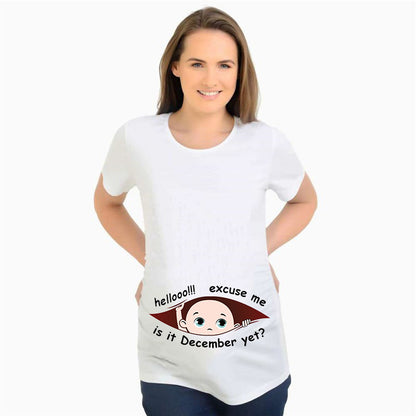 Baby Print Short Sleeve T-shirt Women&