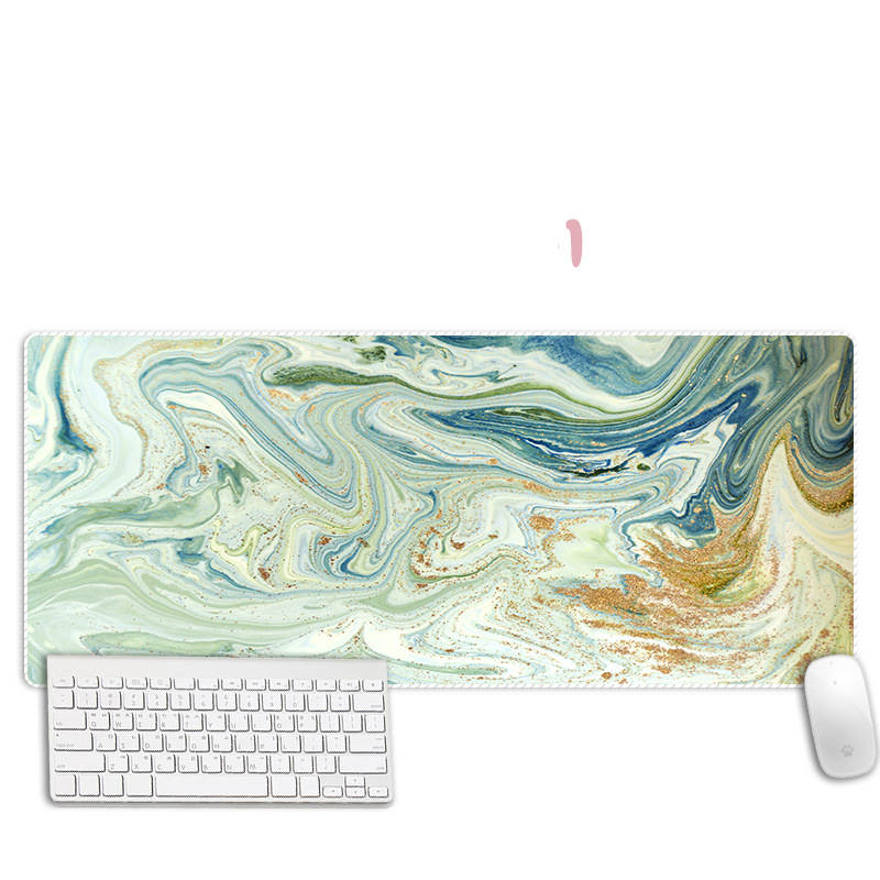 Abstract Marble Mouse Pad Thickened Overlock Large Simple