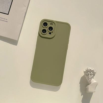 Frosted Angel Eye Silicone Phone Case