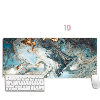 Abstract Marble Mouse Pad Thickened Overlock Large Simple