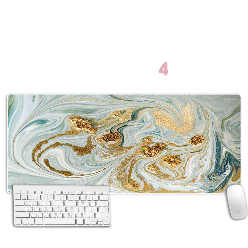 Abstract Marble Mouse Pad Thickened Overlock Large Simple