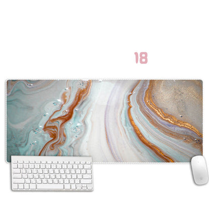 Abstract Marble Mouse Pad Thickened Overlock Large Simple