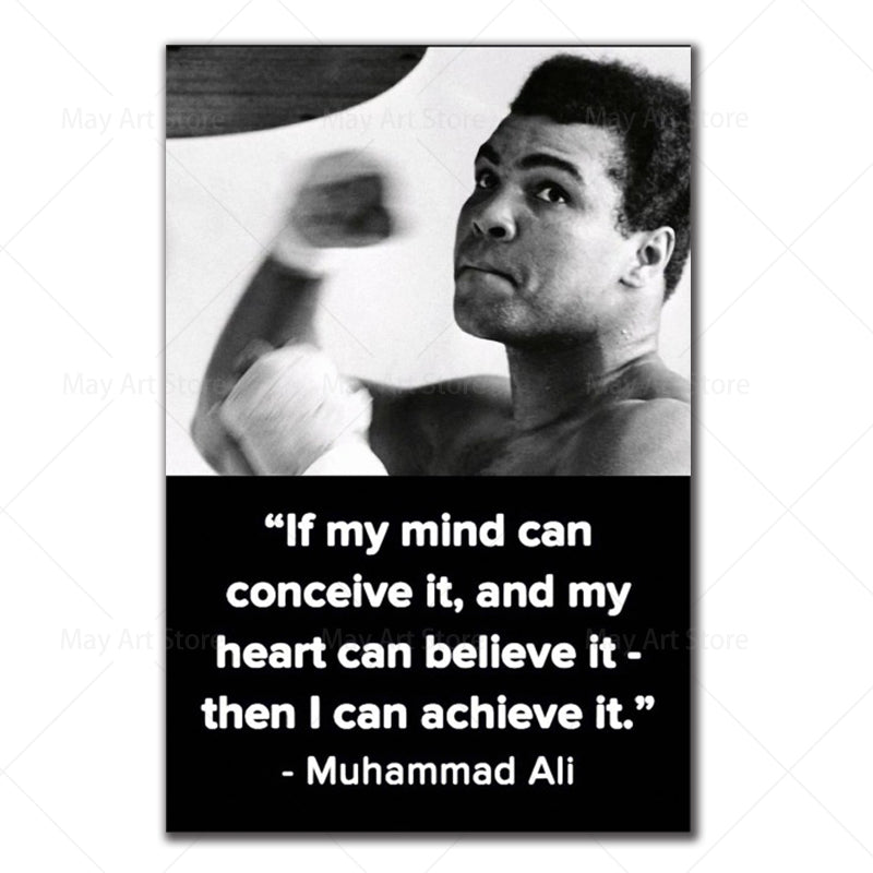 Quotes Canvas Painting Inspirational Sports Poster