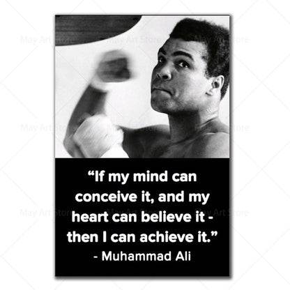 Quotes Canvas Painting Inspirational Sports Poster