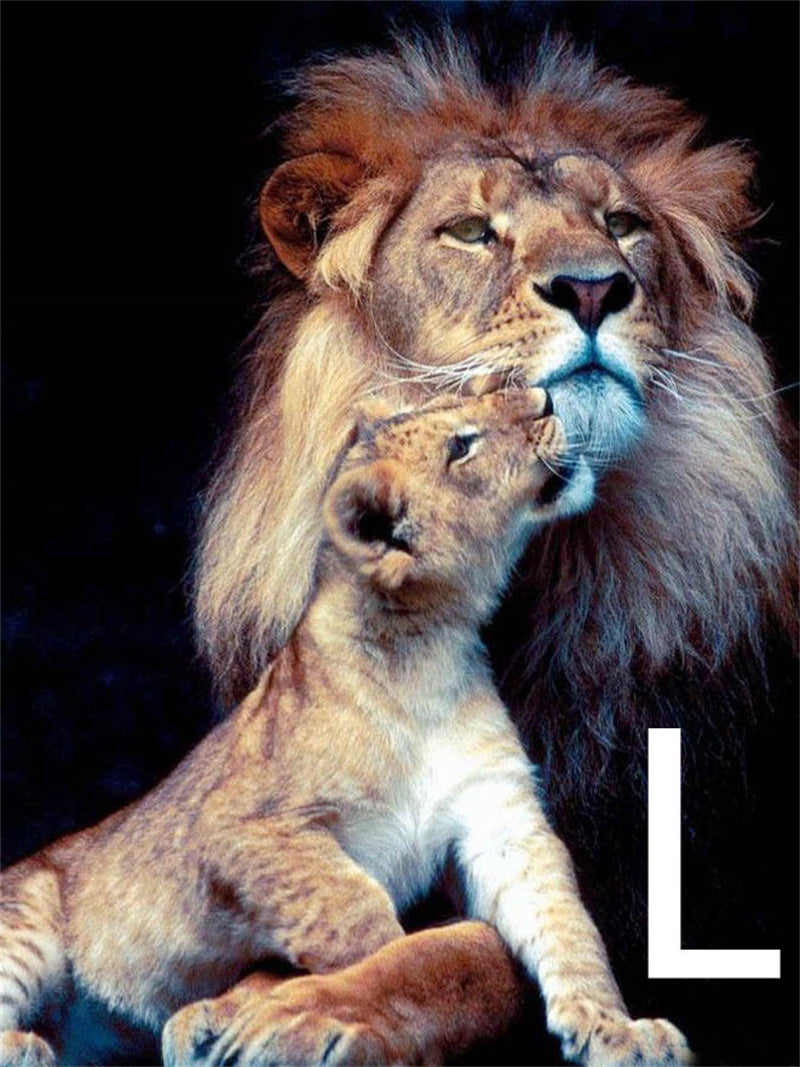 5D Diamond Embroidery Lion Animal Cross Stitch