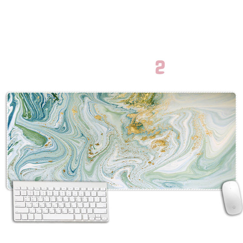 Abstract Marble Mouse Pad Thickened Overlock Large Simple