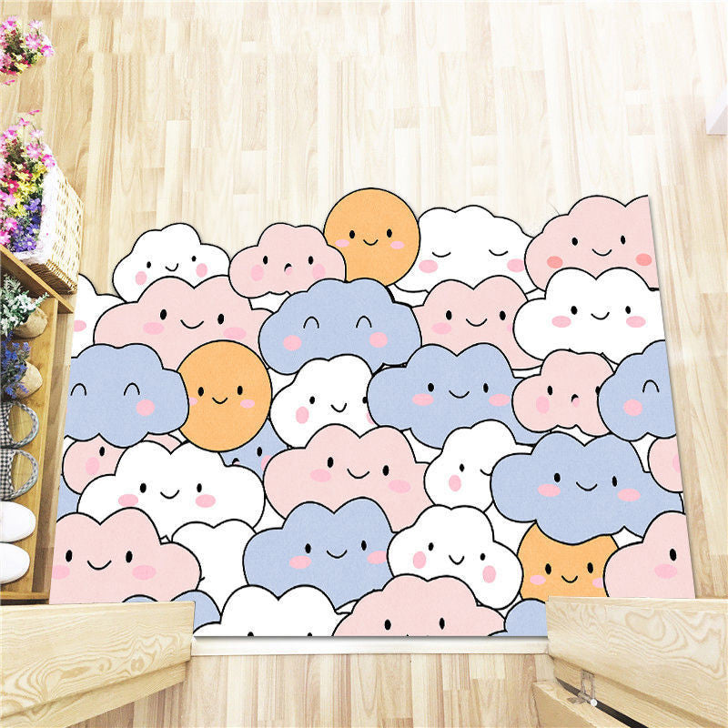 Home Bedroom Bathroom Door Printed Floor Mat