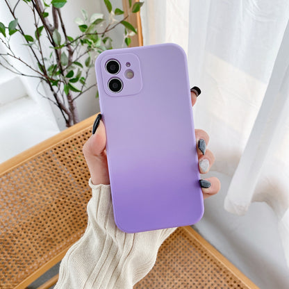 Same Color Gradient Simple Mobile Phone Case Shatterproof