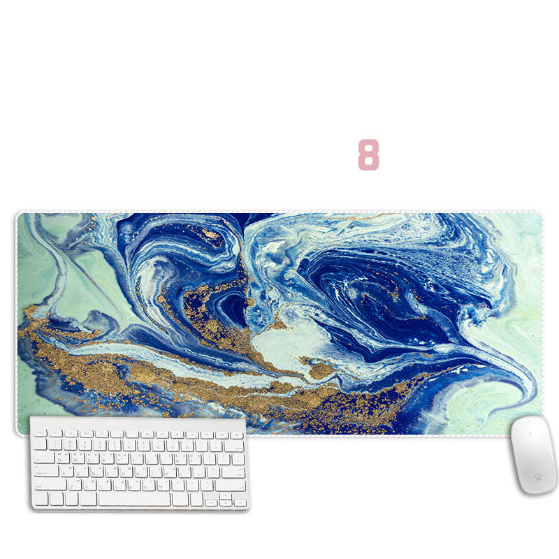 Abstract Marble Mouse Pad Thickened Overlock Large Simple