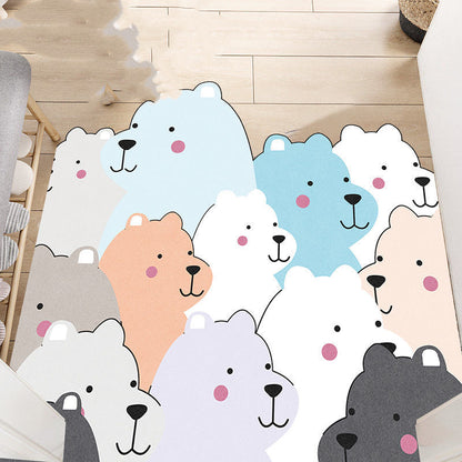 Home Bedroom Bathroom Door Printed Floor Mat