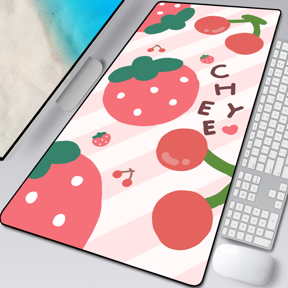 Large Computer Gamer Fruit Super Long Mouse Pad