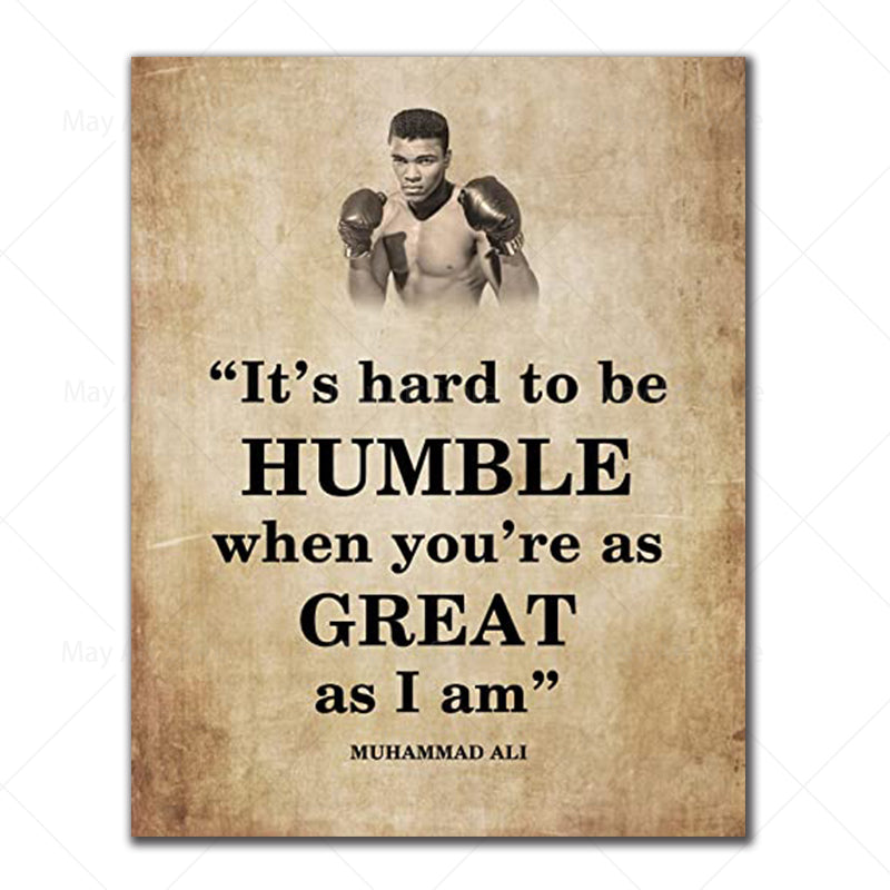 Quotes Canvas Painting Inspirational Sports Poster