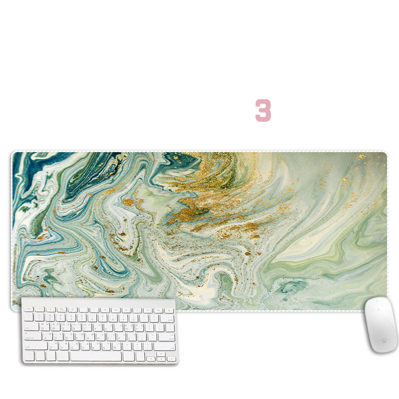 Abstract Marble Mouse Pad Thickened Overlock Large Simple