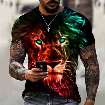 Animal Beast Lion Summer Men&