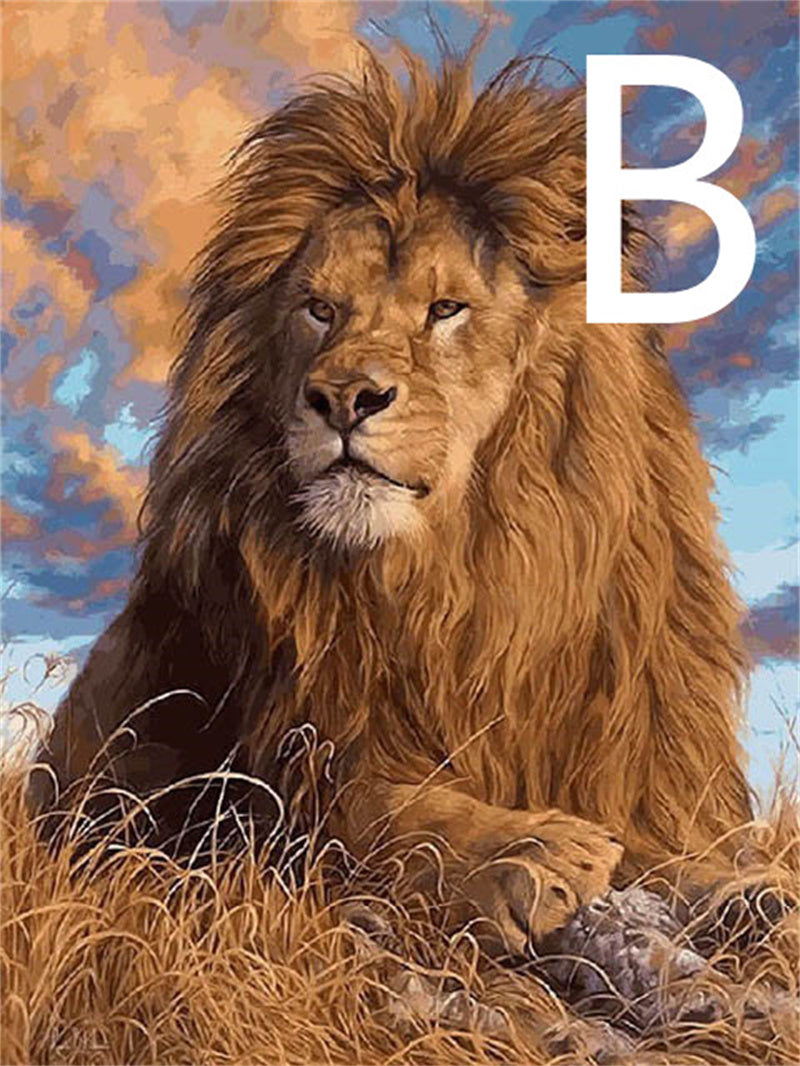 5D Diamond Embroidery Lion Animal CrossStitch