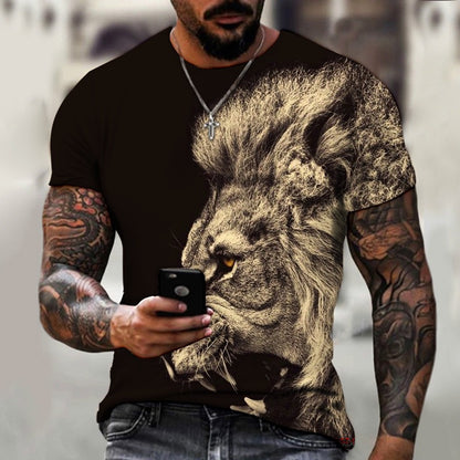 Animal Beast Lion Summer Men&