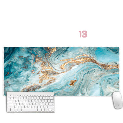 Abstract Marble Mouse Pad Thickened Overlock Large Simple