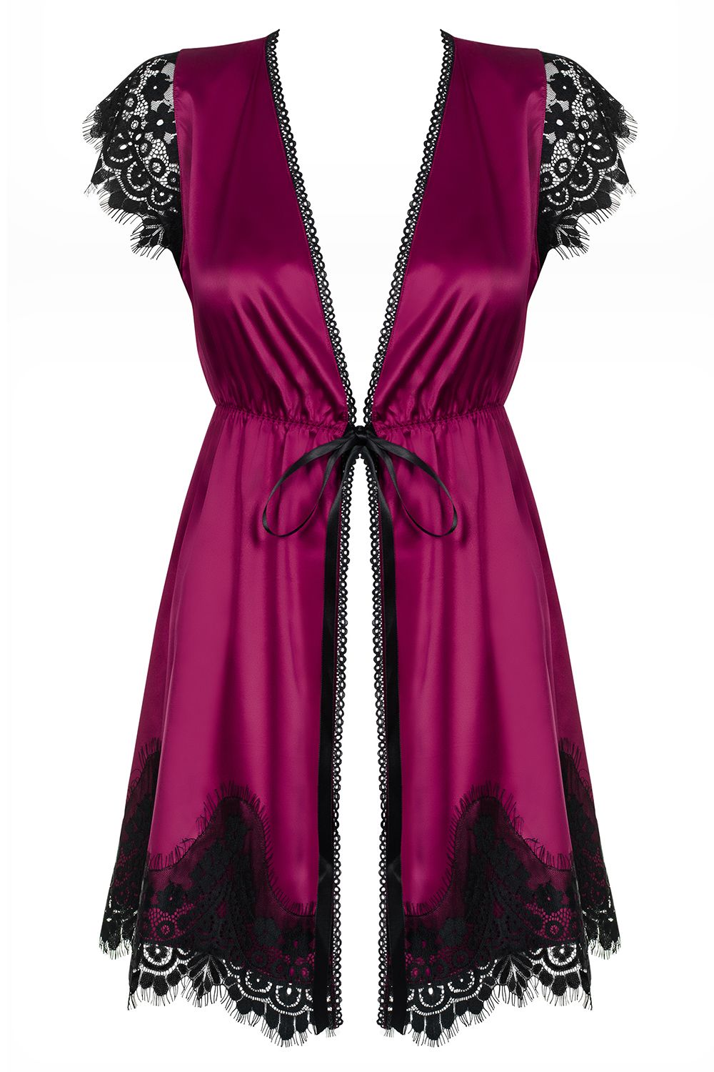 861-PEI-5 Peignoir fuchsia - L/XL