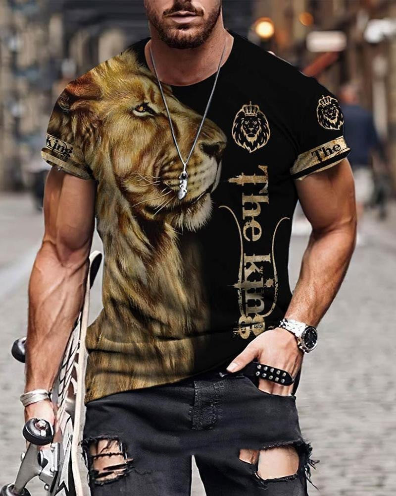 Animal Beast Lion Summer Men&