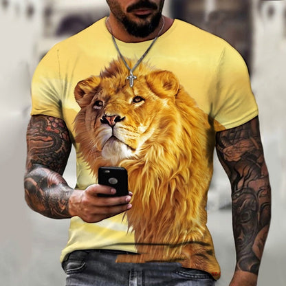 Animal Beast Lion Summer Men&