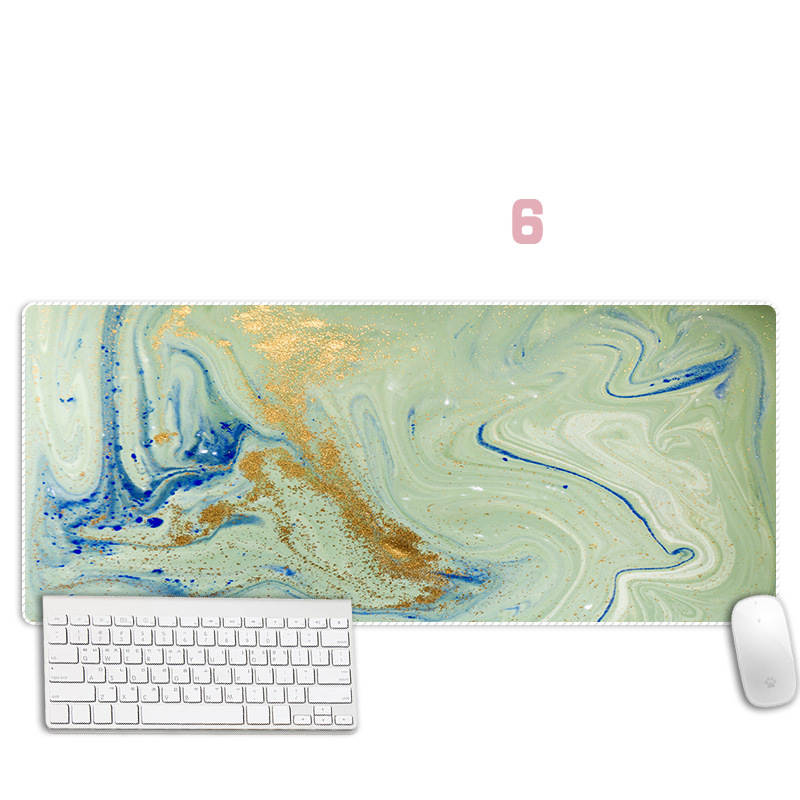 Abstract Marble Mouse Pad Thickened Overlock Large Simple