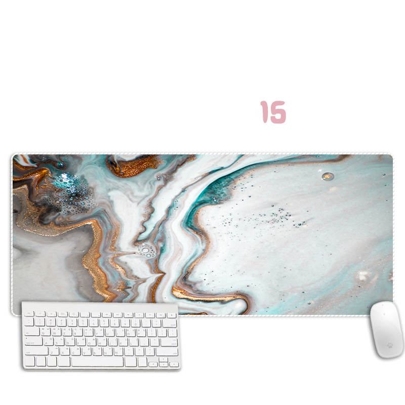 Abstract Marble Mouse Pad Thickened Overlock Large Simple