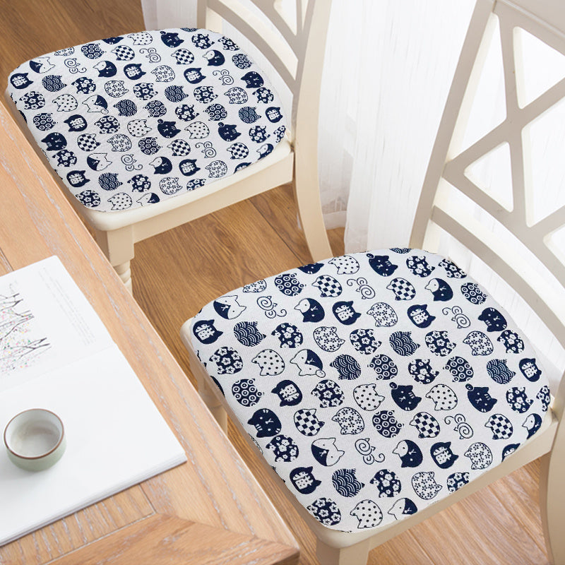 Household Removable And Washable Dining Table And Chair Non-slip Cushion
