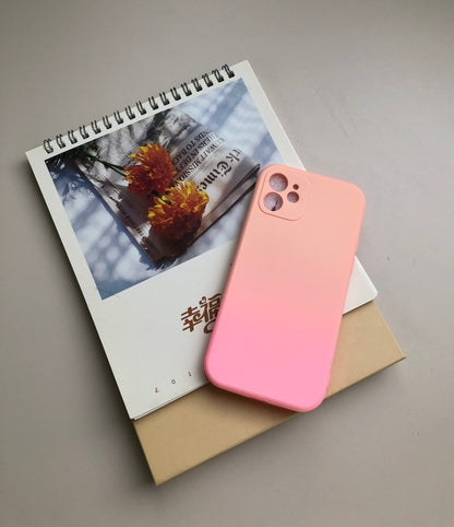 Same Color Gradient Simple Mobile Phone Case Shatterproof