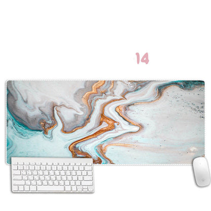 Abstract Marble Mouse Pad Thickened Overlock Large Simple