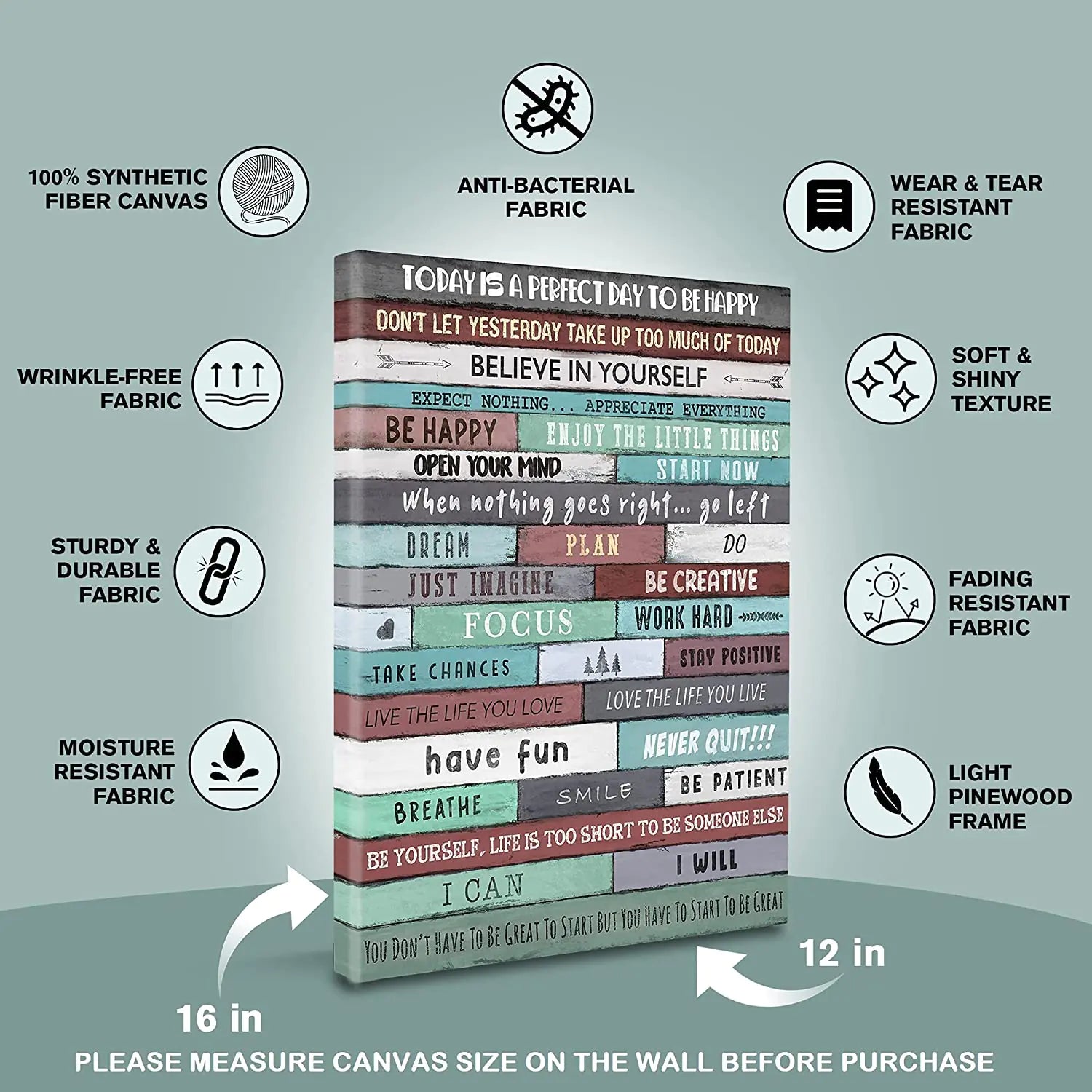 Inspirational Wall Art for Office -  12" x 16"